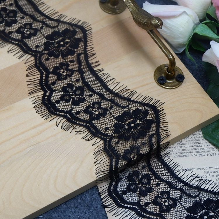 Eyelash Lace Trim Width 7-8 cm LT0010-Lace Fabric Shop