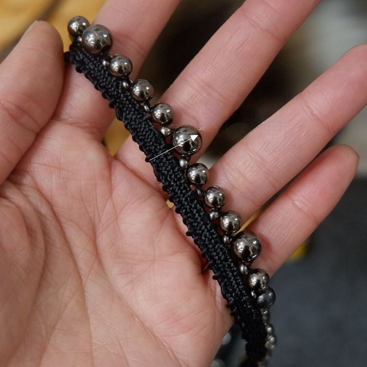 Beaded Lace Trimming Fabrics BT0049-Lace Fabric Shop