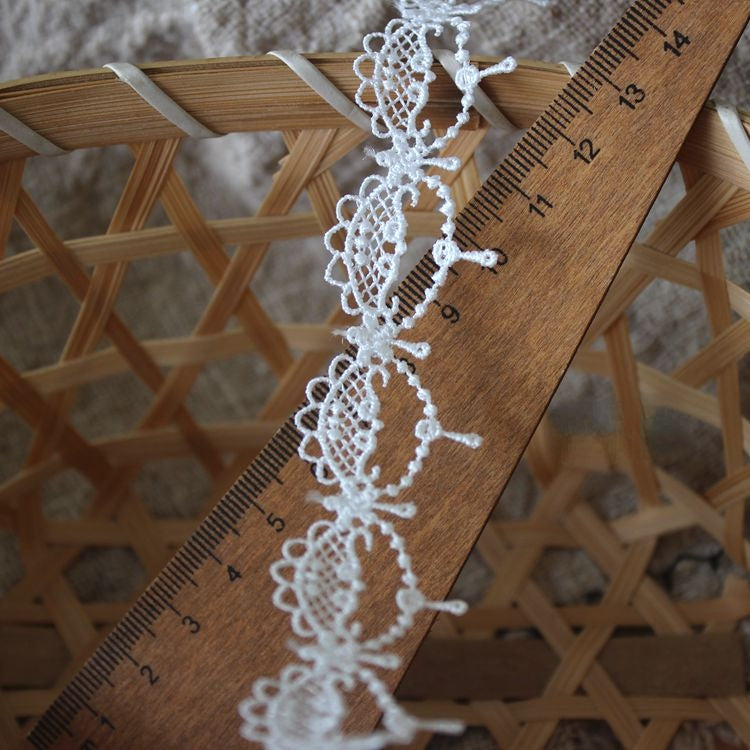 Narrow Hollow Lace Trim Width 2 cm LT0359-Lace Fabric Shop