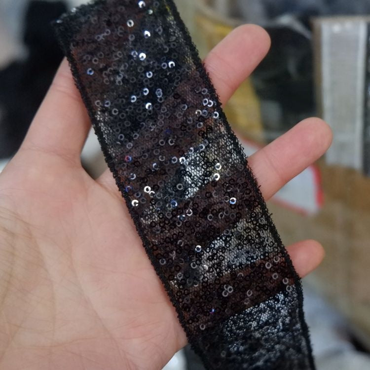 Beaded Sequins Color Trim Fabric BT0045-Lace Fabric Shop