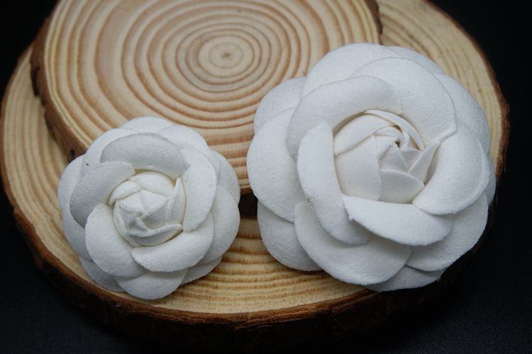 3D Camellia Hat Bag Sweater Brooch BTA0015-Lace Fabric Shop