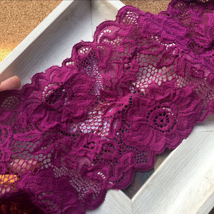 Stretch Color Lace Trim Width 14 cm CL0009-Lace Fabric Shop