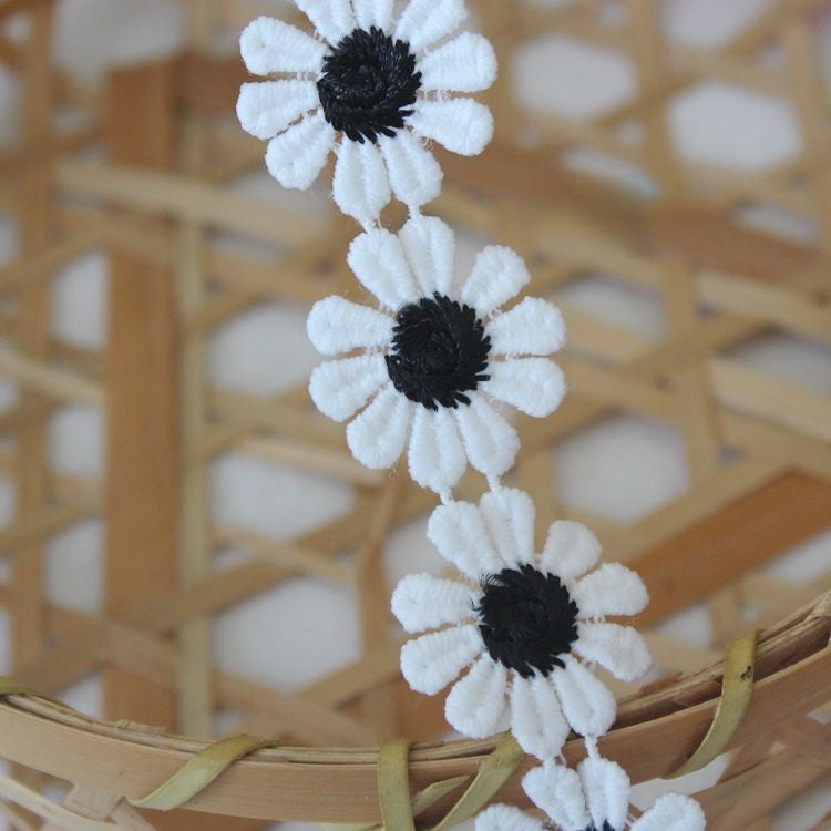 Color Floral Lace Trim Width 2.5 cm CL0028-Lace Fabric Shop