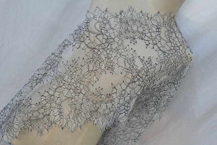 Chantilly Lace Trim Width 35 cm LT0088-Lace Fabric Shop