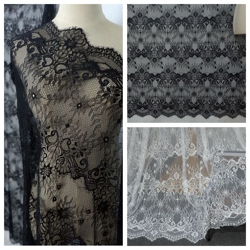 Chantilly Lace Veil Fabric Width 150 cm CHL0105-Lace Fabric Shop