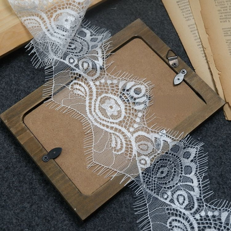 Thin Chantilly Lace Trim Width 9 cm LT0008-Lace Fabric Shop