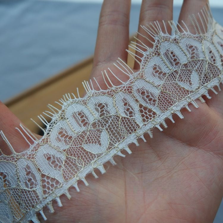 Cuff Lace Trim Material Width 4-10 cm LT0236-Lace Fabric Shop