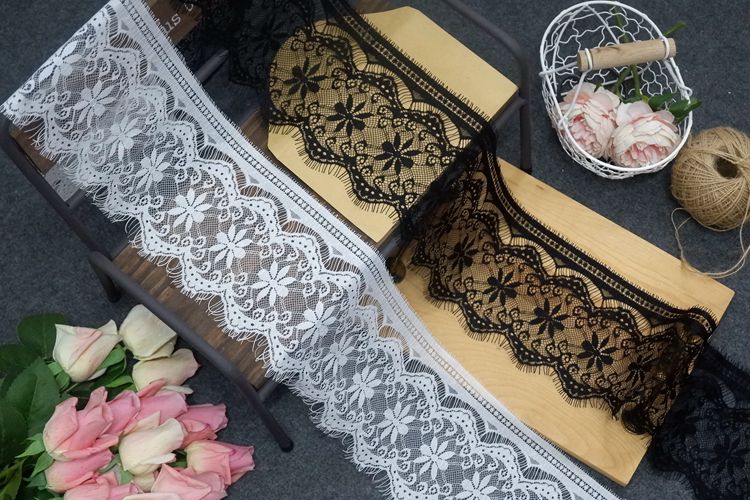 Eyelash Lace Trim Width 13 cm LT0075-Lace Fabric Shop