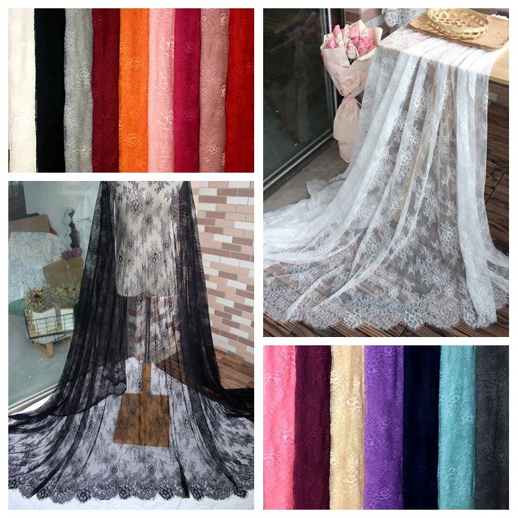 Chantilly Color Lace Width 62-150 cm CL0010-Lace Fabric Shop