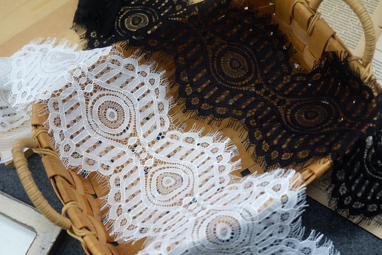 French Lace Trim Width 14 cm LT0079-Lace Fabric Shop
