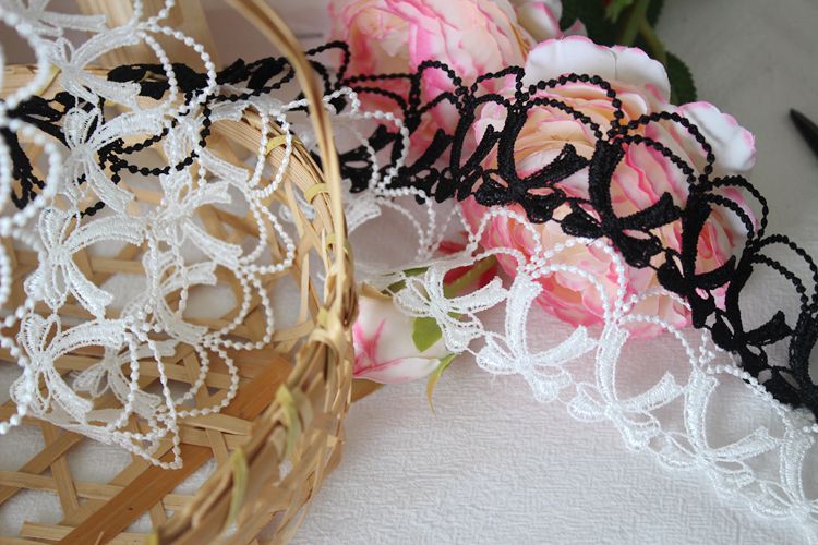 Bow Tie Hollow Lace Trim Width 2-4 cm LT0363-Lace Fabric Shop