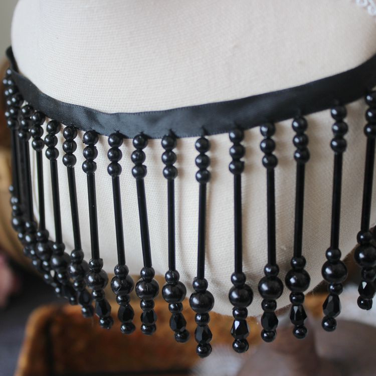 Luxury Pearl Tassel Beaded Lace Trimming BT0107-Lace Fabric Shop