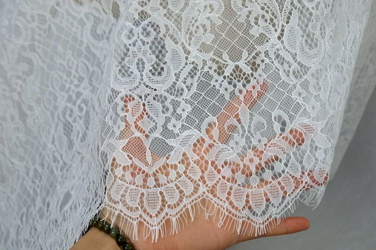 Chantilly Lace Skirt Fabric Width 67 cm CHL0099-Lace Fabric Shop