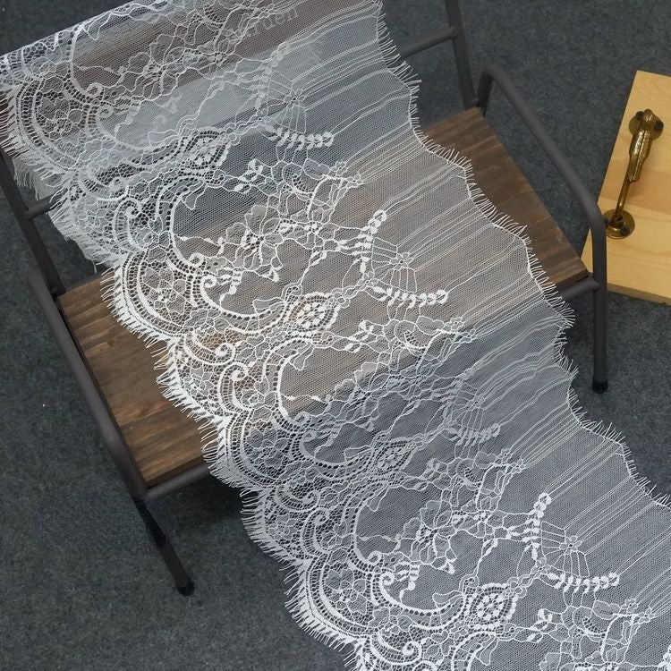 Chantilly Lace Trims 26-27 cm LT0100-Lace Fabric Shop