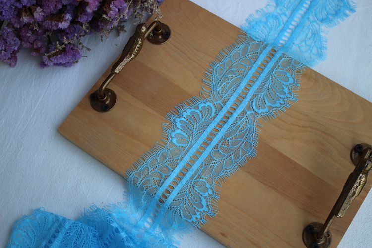 Eyelash Color Lace Trim Width 10 cm CL0037-Lace Fabric Shop