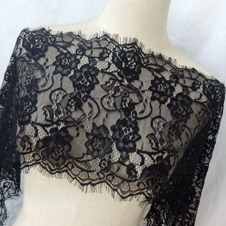 Chantilly Lace Trim Width 18-28 cm LT0050-Lace Fabric Shop