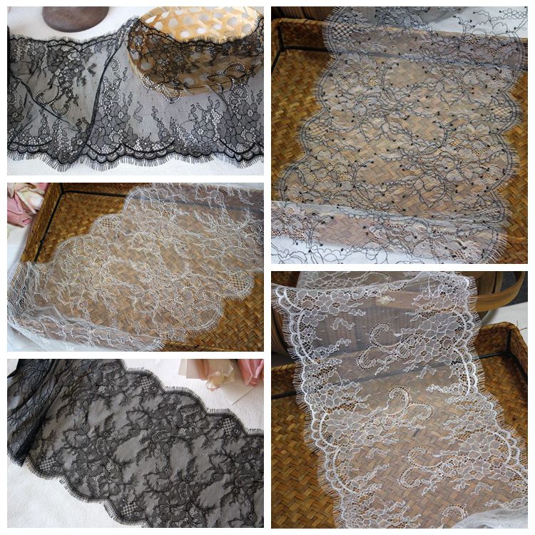 Chantilly Lace Trim Width 22-26 cm LT0093-Lace Fabric Shop