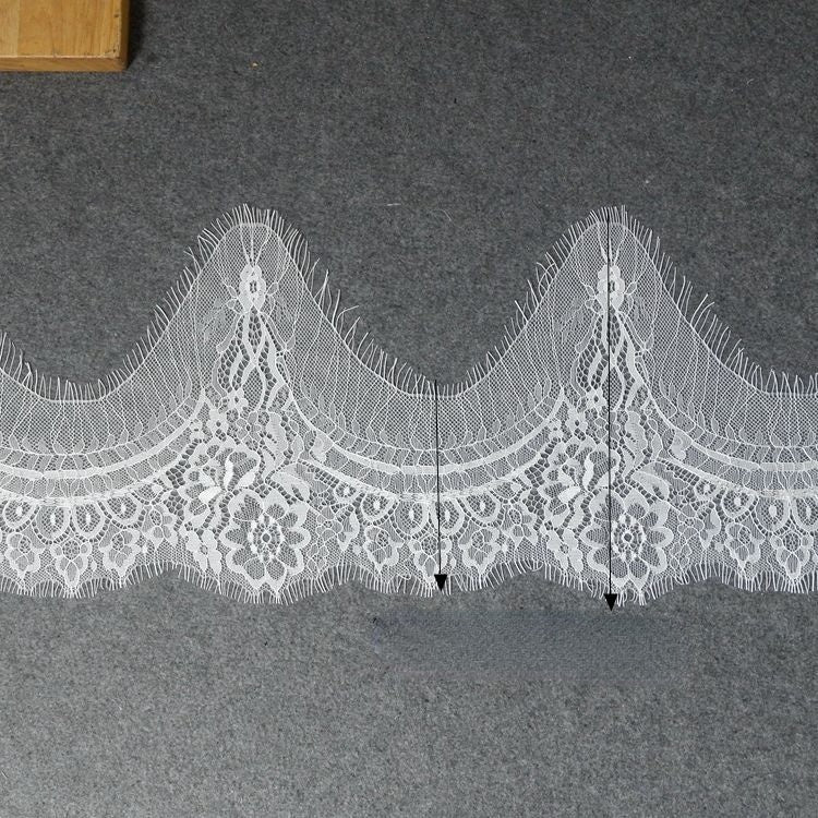 Irregular Lace Trimming Width 21-34 cm LT0238-Lace Fabric Shop