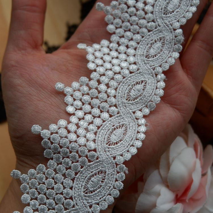 Guipure Lace Trims Width 4-6 cm LT0118-Lace Fabric Shop