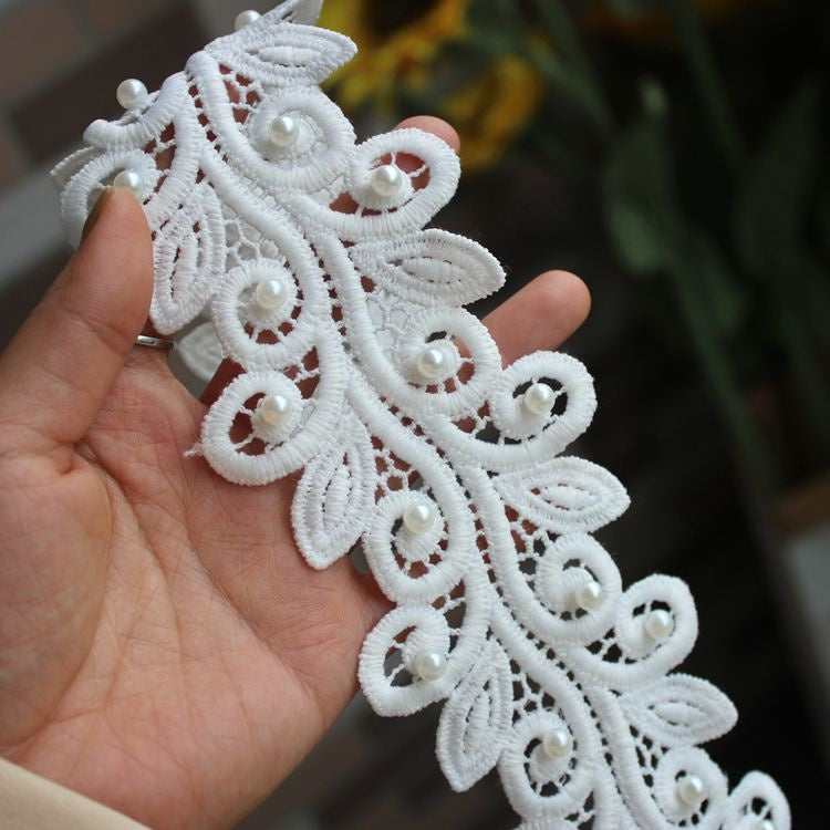 3D Beaded Flower Lace Trims Accessories BT0088-Lace Fabric Shop