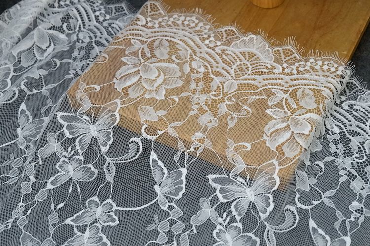 Butterfly Guipure Lace Width 150 cm GL0042-Lace Fabric Shop