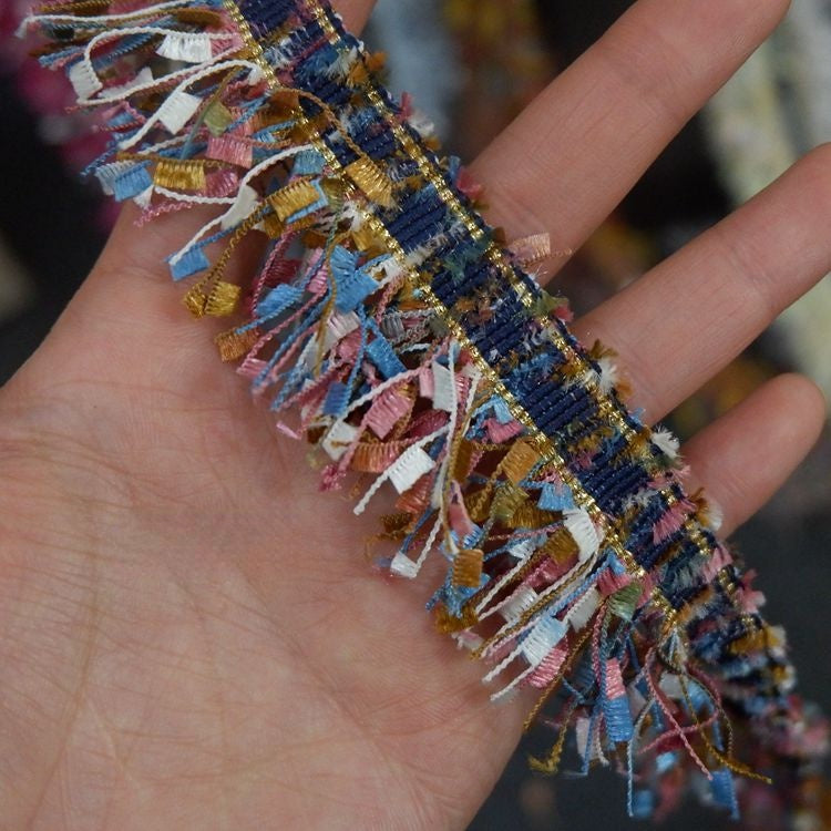 Colorful Fringe Lace Trim Width 3.5 cm CL0061-Lace Fabric Shop
