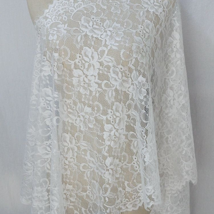 Veil Chantilly Lace Fabrics Width 56 cm CHL0081-Lace Fabric Shop