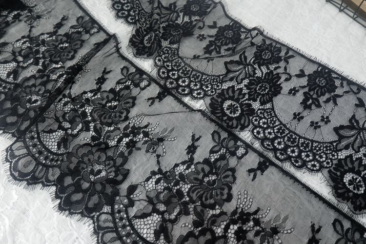 Chantilly Lace Trims Width 20-26 cm LT0104-Lace Fabric Shop
