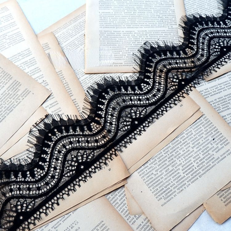 3D Lace Trim Fabric Width 10-21 cm LT0207-Lace Fabric Shop