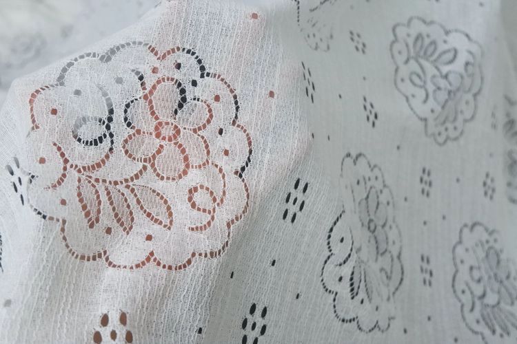 Cotton Eyelet Fabric Width 150 cm EF0001-Lace Fabric Shop