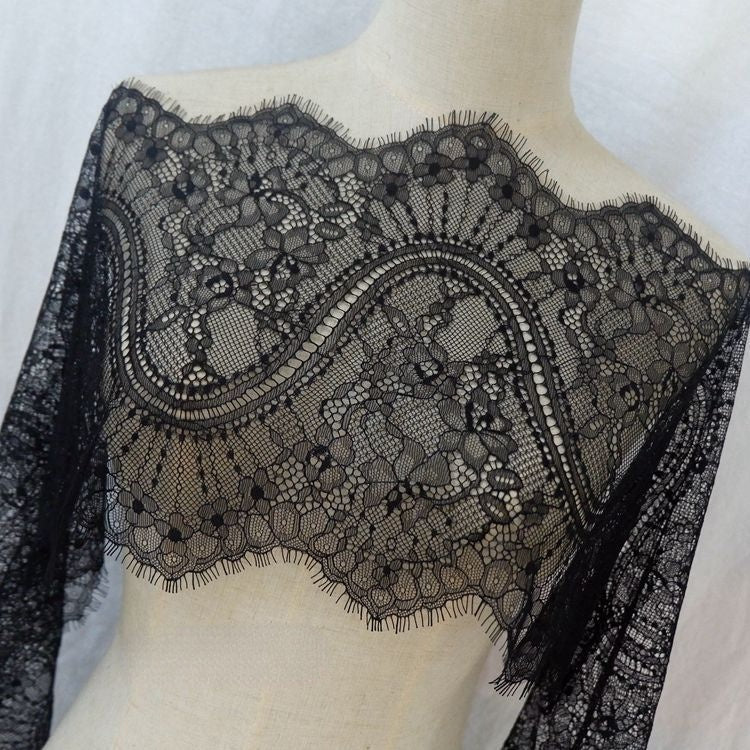 Cloth Lace Material Width 22-36 cm LT0247-Lace Fabric Shop