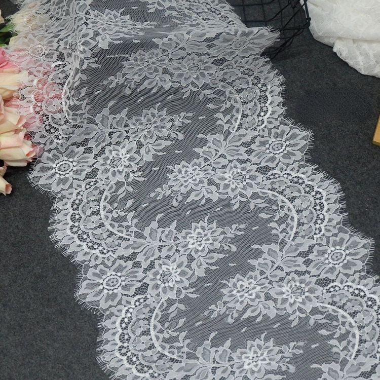 Wedding Lace Trim Material Width 40 cm LT0241-Lace Fabric Shop