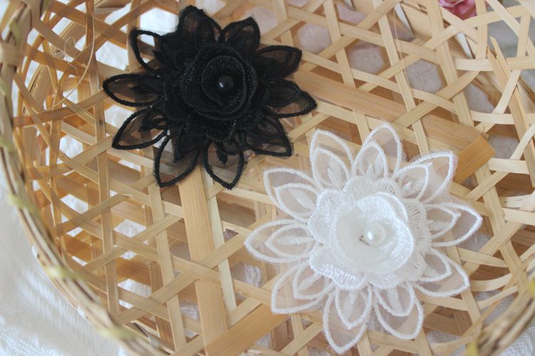 Embroidery Beaded Trim Single Floral BT0036-Lace Fabric Shop