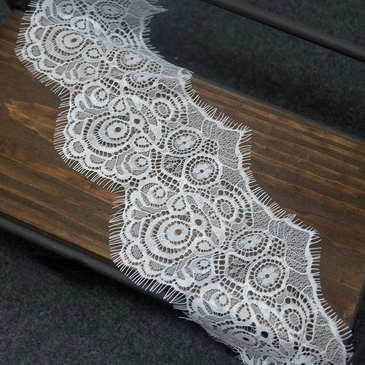 Eyelash Lace Trim Width 10-12 cm LT0007-Lace Fabric Shop