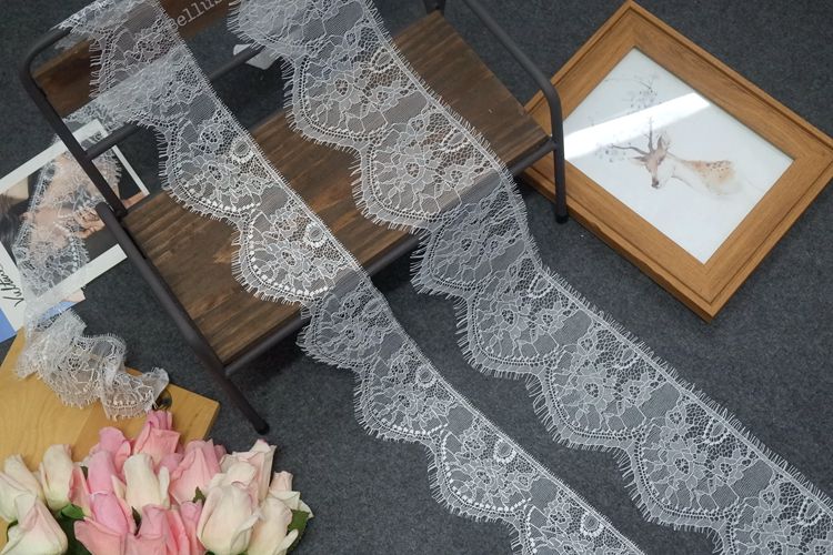 Eyelash Lace Trim Width 8-12 cm LT0059-Lace Fabric Shop