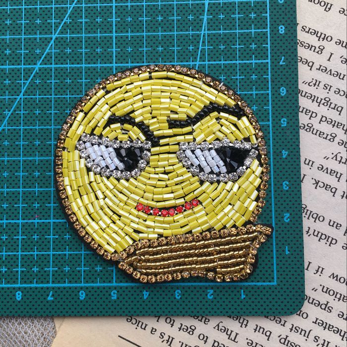 Beaded Cloth Patch Accessories BA0075-Lace Fabric Shop