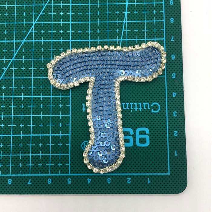 Sequins Letters Cloth Sticker Accessories BA0049-Lace Fabric Shop