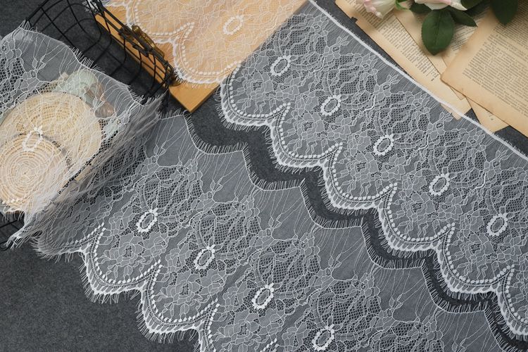 Chantilly Lace Trim Width 20-26 cm LT0031-Lace Fabric Shop