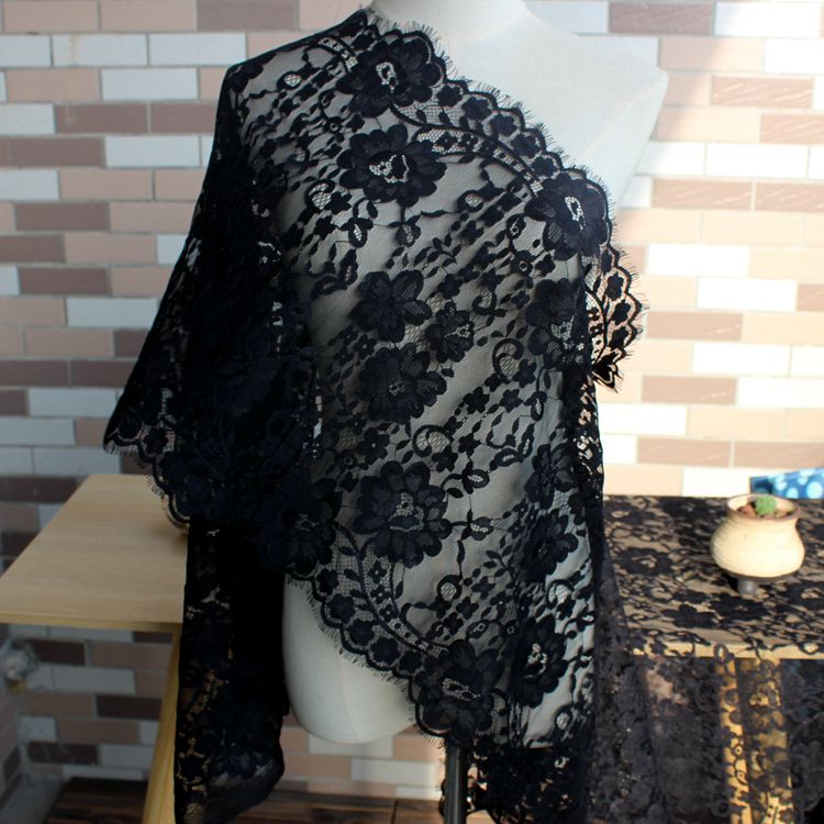 3D Chantilly Lace Trim Width 42-67 cm CHL0126-Lace Fabric Shop