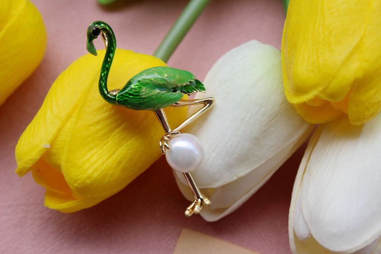 Metal Pearl Brooch Cloth Accessories BA0055-Lace Fabric Shop