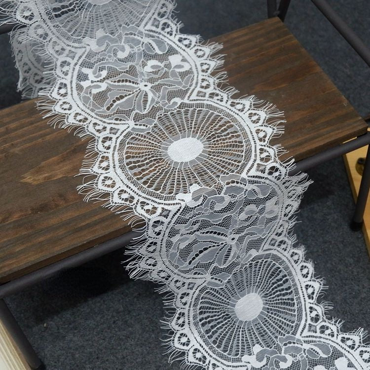 Eye Lace Trim Fabric Width 17-28 cm LT0208-Lace Fabric Shop