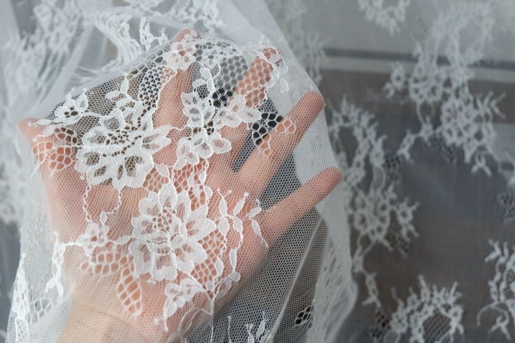 Wedding Dress Lace Fabric Width 150 cm CHL0079-Lace Fabric Shop
