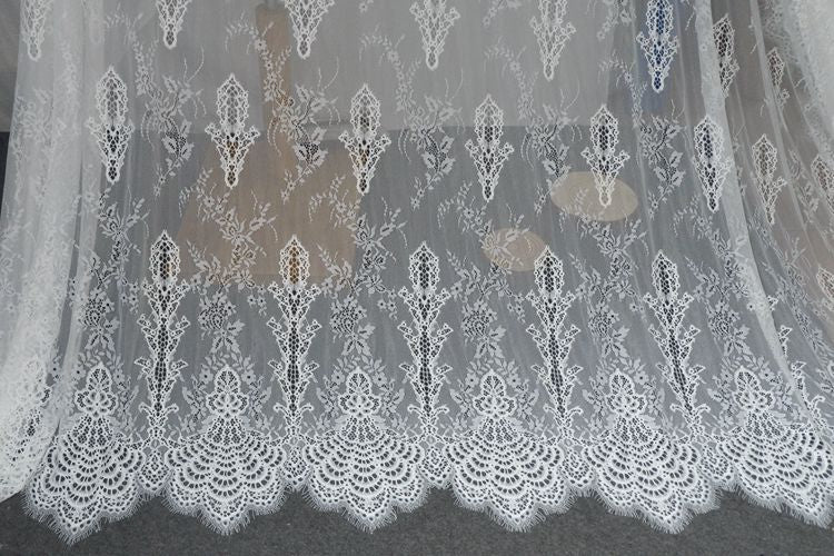 3D Chantilly Lace Width 150 cm CHL0037-Lace Fabric Shop