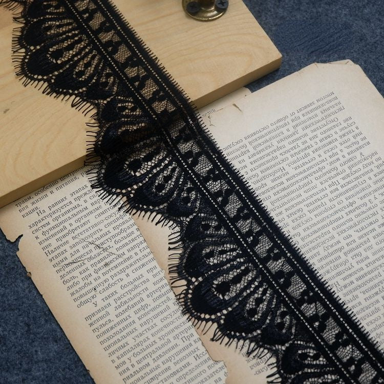 Gloss French Lace Trim Width 7-19 cm LT0023-Lace Fabric Shop