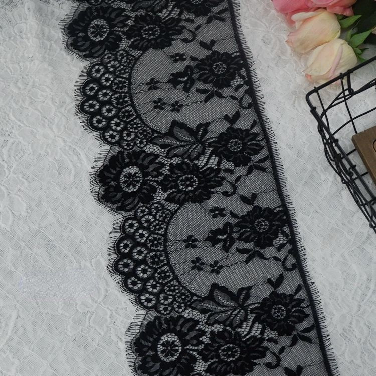 Chantilly Lace Trims Width 20-26 cm LT0104-Lace Fabric Shop