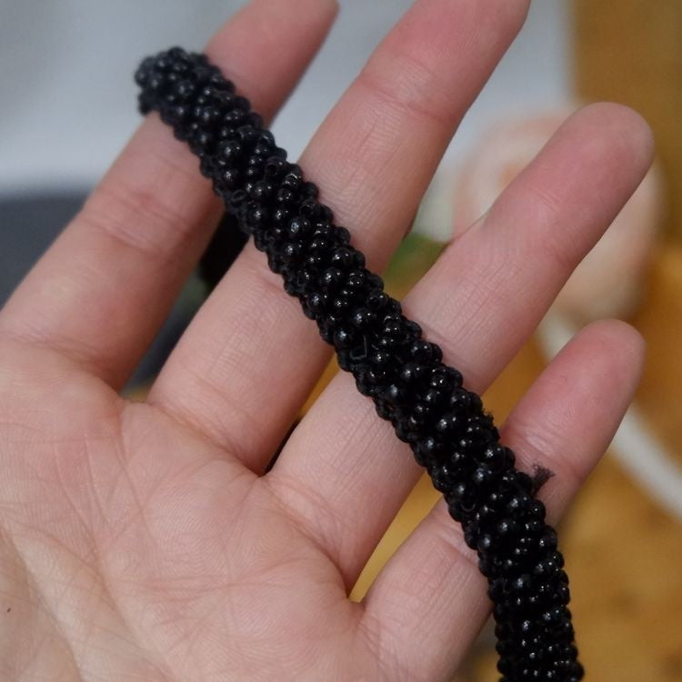 Pearl Beaded Lace Trimming BT0008-Lace Fabric Shop