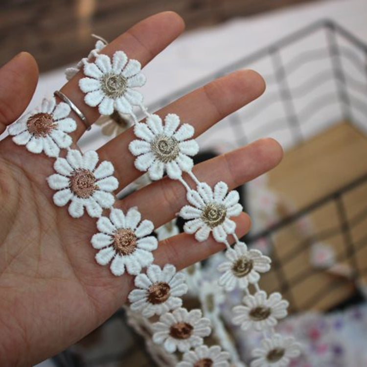 Color Floral Lace Trim Width 2.5 cm CL0028-Lace Fabric Shop