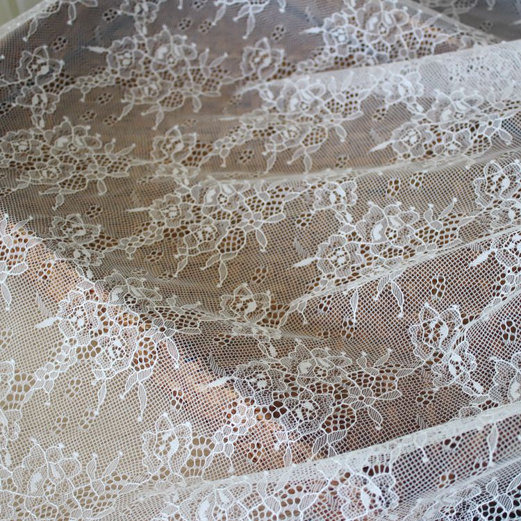 Wide Chantilly Tulle Mesh Lace Width 150cm TF0105-Lace Fabric Shop