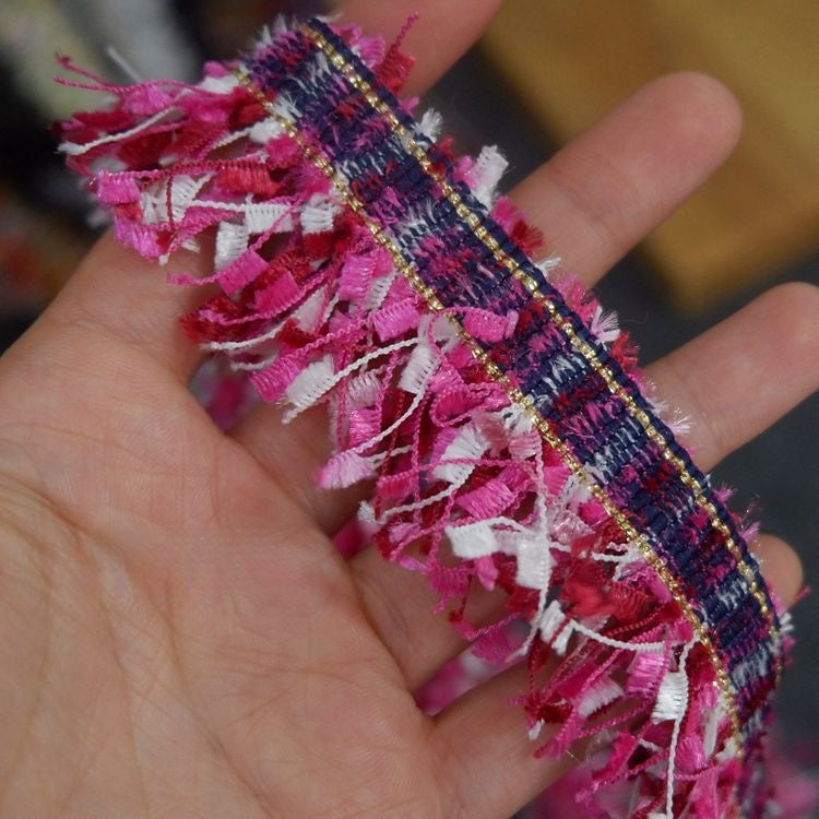 Colorful Fringe Lace Trim Width 3.5 cm CL0061-Lace Fabric Shop