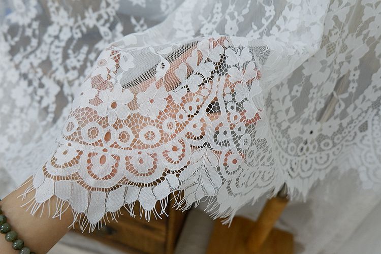Wedding Lace Trim Width 70 cm CHL0064-Lace Fabric Shop